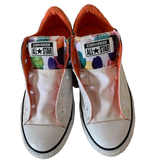 Converse Chuck Taylor All Star White and watercolor junior size 4 - Picture 4 of 9